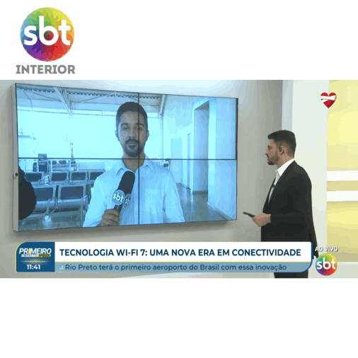 Lançamento do projeto Wi-Fi 7 no Aeroporto de São José do Rio Preto-SP 